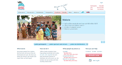 Desktop Screenshot of againstmalaria.com